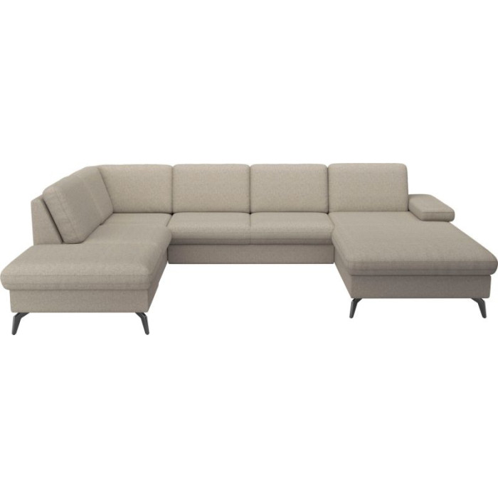 Morris rozkládací sedací souprava ve tvaru U taupé