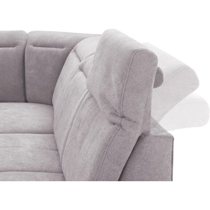 Cornwall rozkládací sedací souprava stříbrná