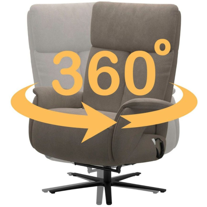 (3xM) Triple Seven relaxační křeslo šedé