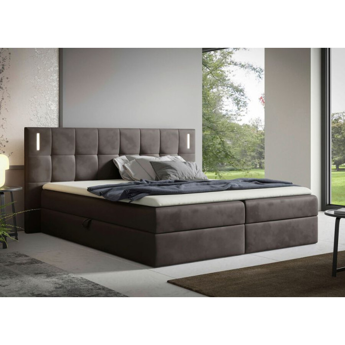 Boxspring postel s led...