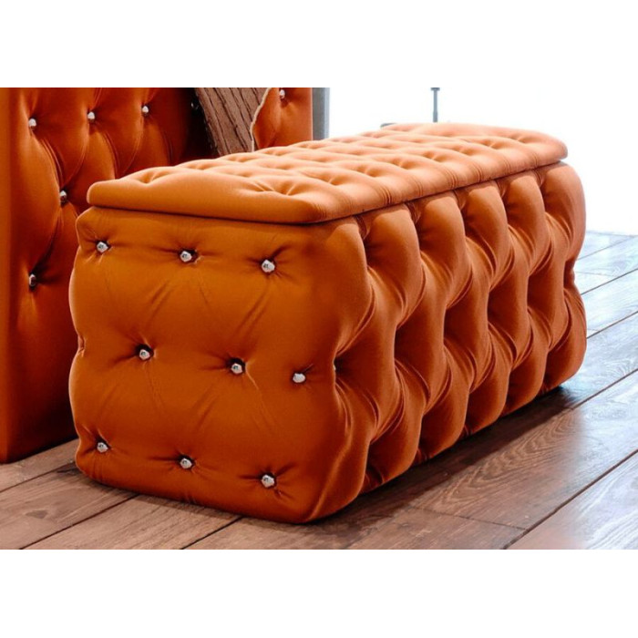 Lesond elegantní taburet oranžový 147 cm