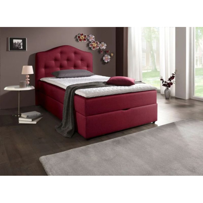 Fullen boxspring postel bordó