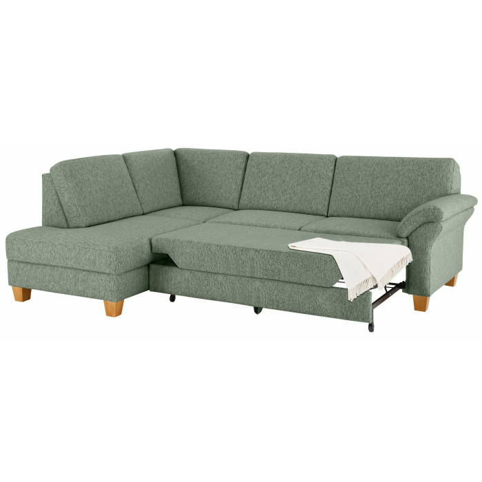 Borkum rozkládací sedací souprava zeleno šedá