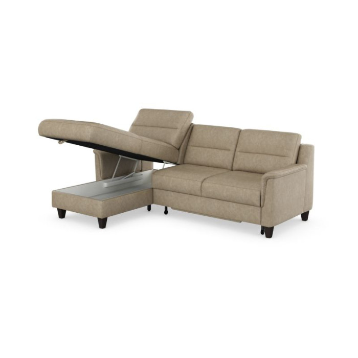 Faroos rozkládací sedací souprava s úložným prostorem béžová