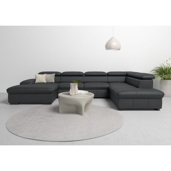 Alberto Leder-Schlafsofa U,...