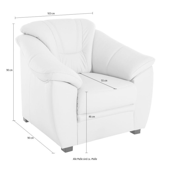 copy of SAVONA Ledersessel Kaffee