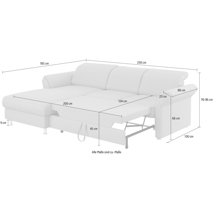 Apulia – Schlafsofa mit Stauraum