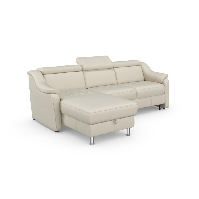 Freeto Schlafsofa mit Stauraum, cremefarben