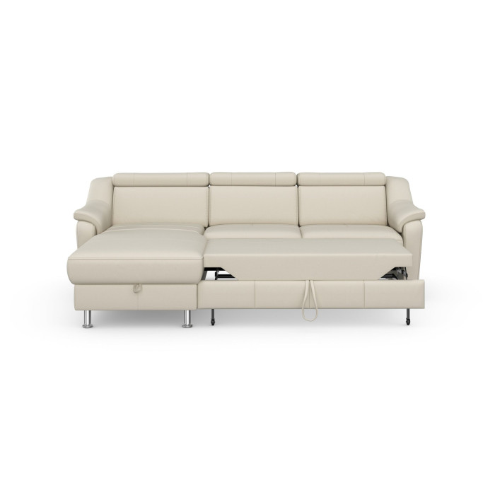 Freeto Schlafsofa mit Stauraum, cremefarben