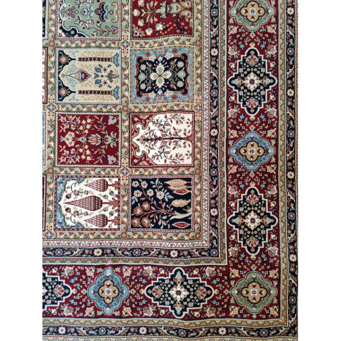 PURE UNIQUE Design Teppich 350x240cm hellgrau antik