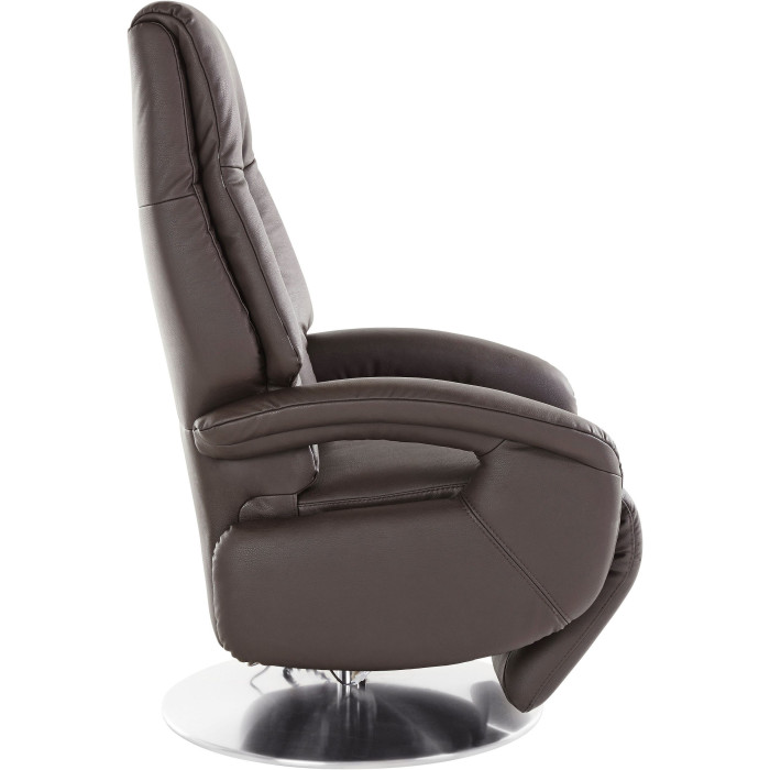 (2xM) Enjoy kožené relaxační křeslo 2-motorové moka M