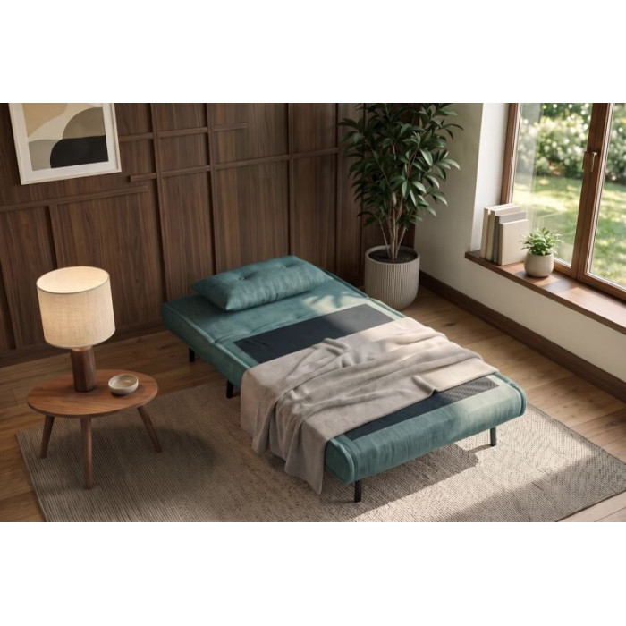 Rozkládací křeslo SMART MULTIFUNCTION 100cm modré