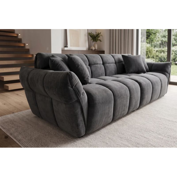 Pohovka CLOUD 260cm 3místná XXL tmavě šedá