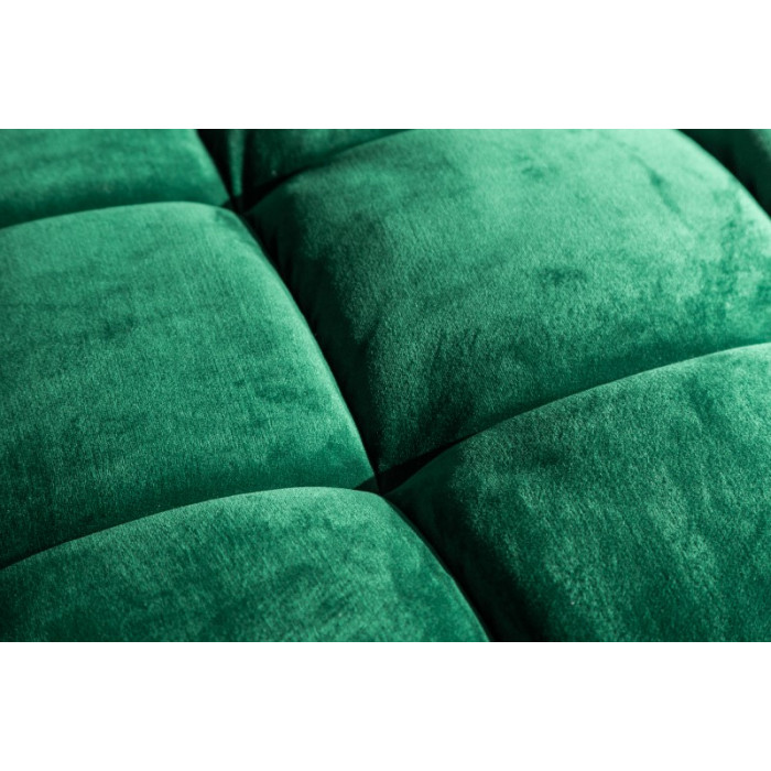 COZY VELVET moderní pohovka zelený samet 225cm