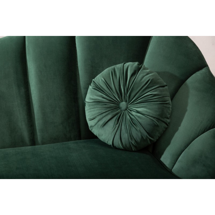 ARIELLE modernes Sofa Samt Flasche grün 220 cm