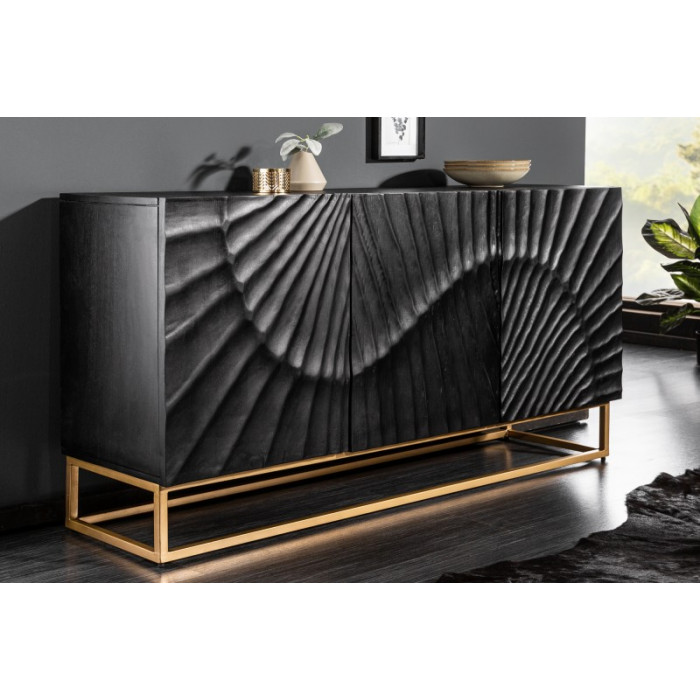 SCORPION Design-Kommode aus massivem Mangoholz, 140 cm