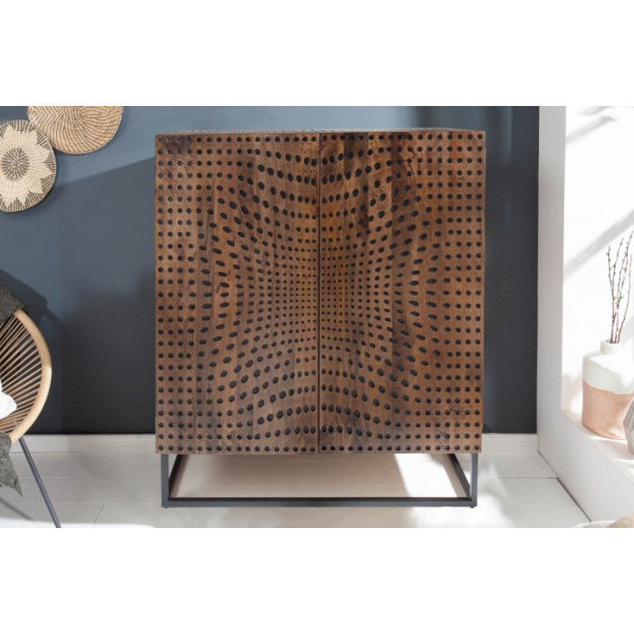 ILLUSION designová komoda masiv mango, 120 cm
