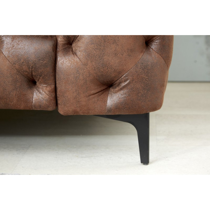 MODERN BAROCK Chesterfield Sessel antik braun