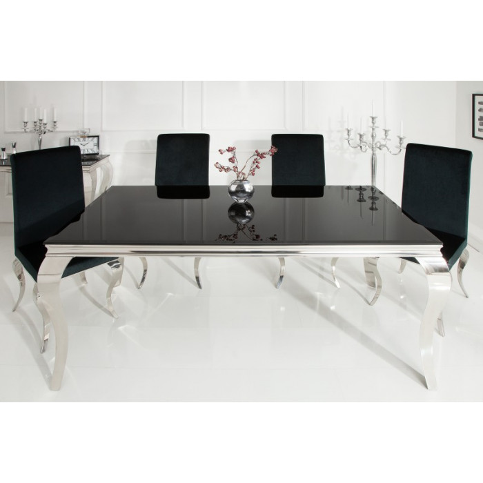 MODERN BAROCK Luxus Esstisch schwarz 200 cm