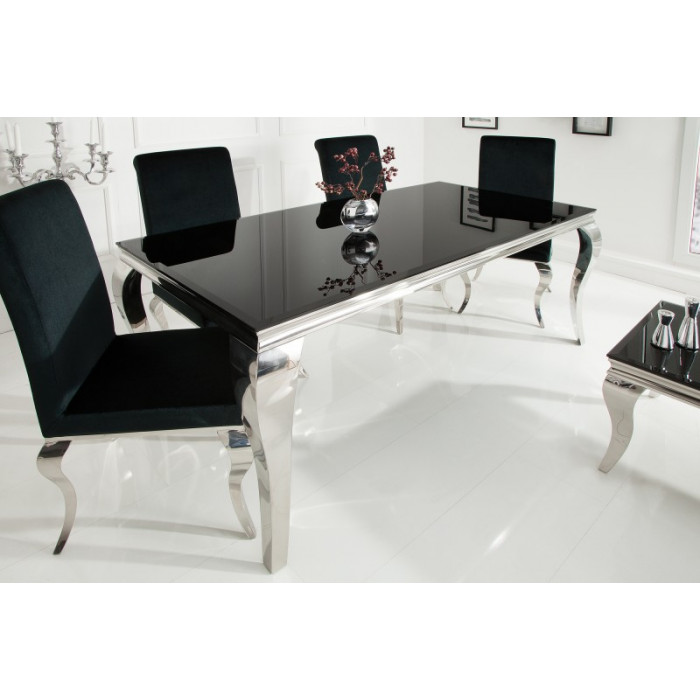 MODERN BAROCK Luxus Esstisch schwarz 200 cm