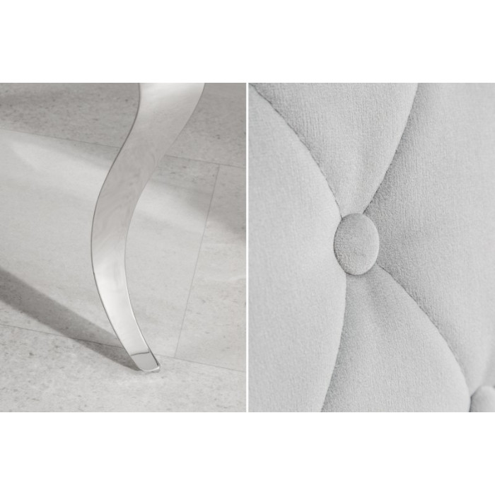 MODERN BAROCK Luxus-Stuhl grau