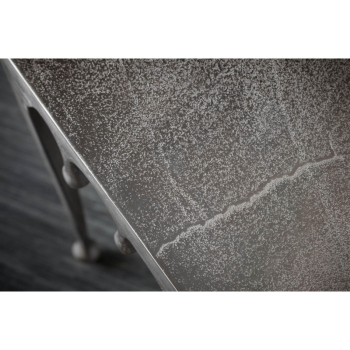 LIQUID LINE S Design Beistelltisch silber 44cm