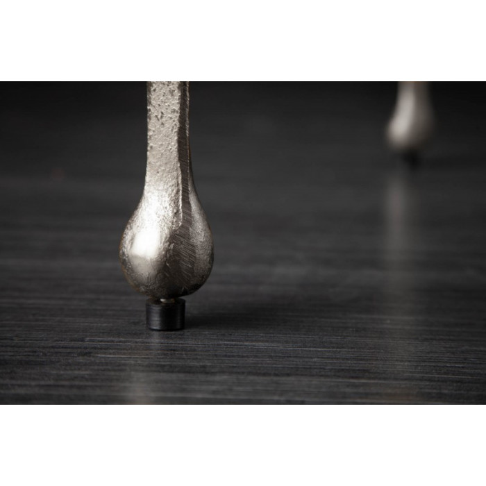LIQUID LINE S Design Beistelltisch silber 44cm