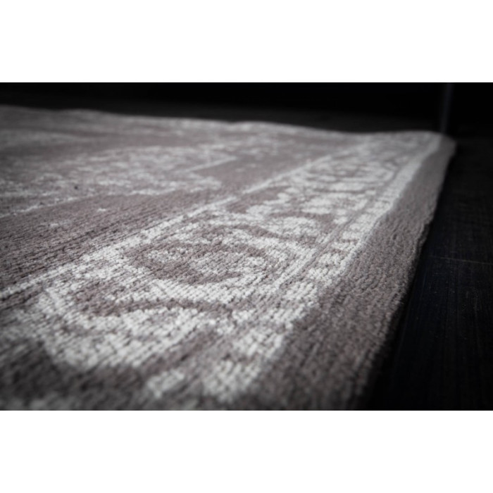 PURE UNIQUE Design Teppich 350x240cm hellgrau antik