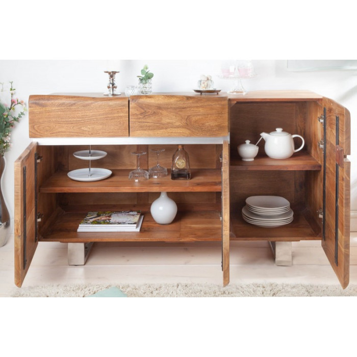 MAMMUT luxusní komoda masiv akácie honey 135cm