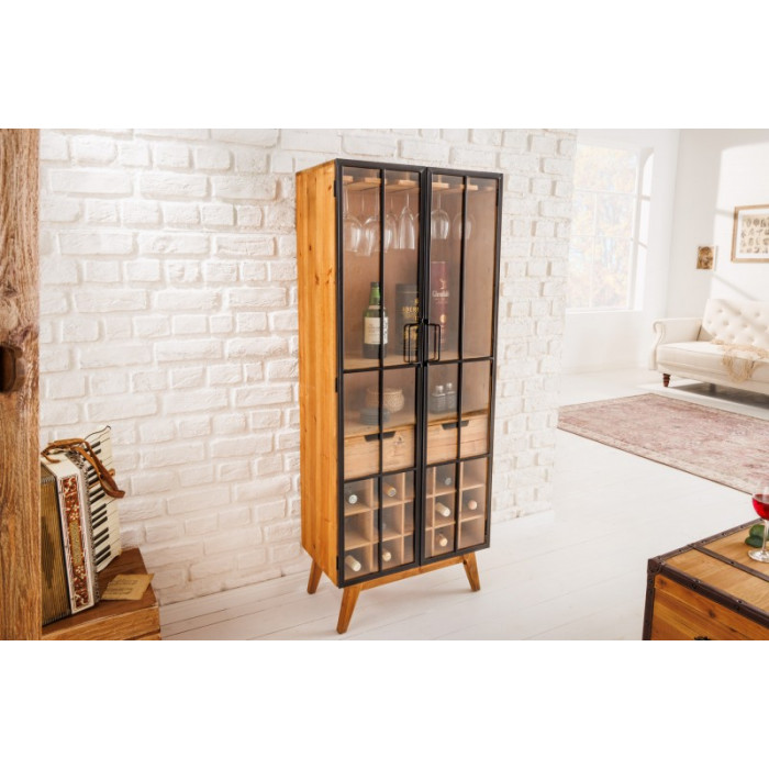 SEVEN SEAS Weinschrank Tannenholz 150cm