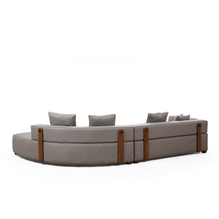 GONDOL Ecksofa-Garnitur grau - rechts