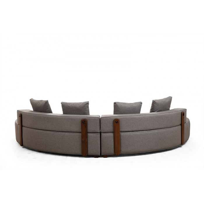 GONDOL Ecksofa-Garnitur grau