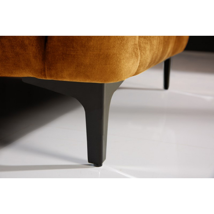 MODERN BAROCK Samtsofa senfgelb